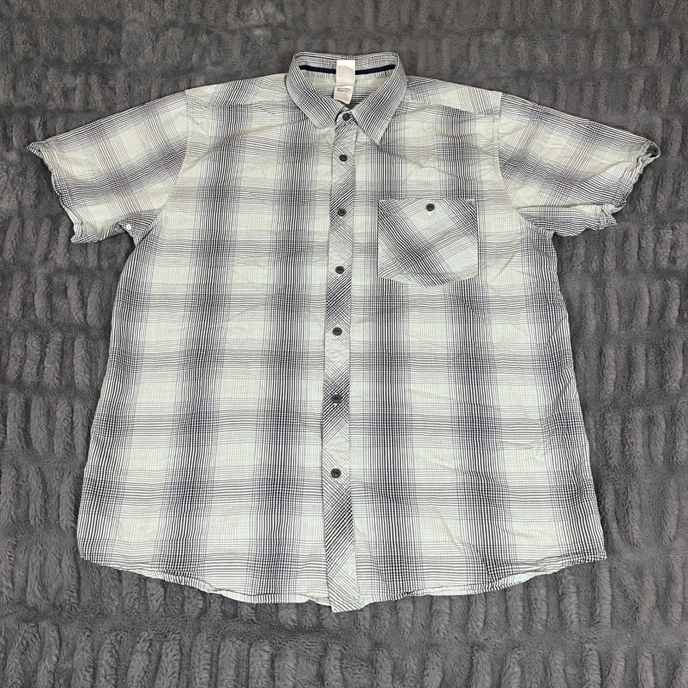 The North Face Mens Plaid Button Up Shirt XL Outdoor Casual Short Sleeve